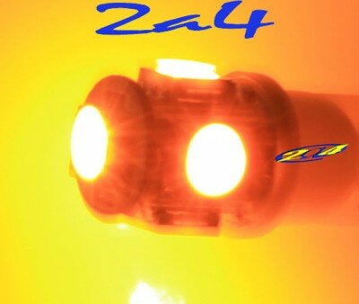 2 Ampoules 5 SMD Eclairage Orange T10W Wedge 