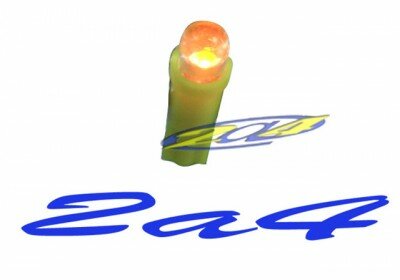 1 Ampoules LED Eclairage Jaune  T5W WEDGE