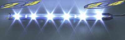 Barrette 12 LED  High Power  Eclairage Blanc base noire ( paire )