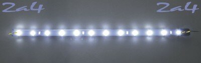 Barrette 24 LED  High Power  Eclairage Blanc base noire ( paire )