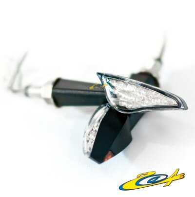 2 Clignotants adaptables � LED E127 Noir - Homologu�