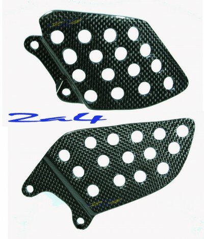 Paire Platine Repose Pied Carbone CBR 1000  RR 2006/2007