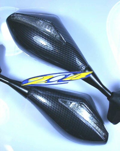 R�troviseurs avec Clignotants Int�gr�s � LED pour Sportives Carb