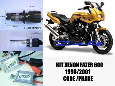 KIT HID BIXENON  FAZER 600 1998/2001 CODE /PHARE